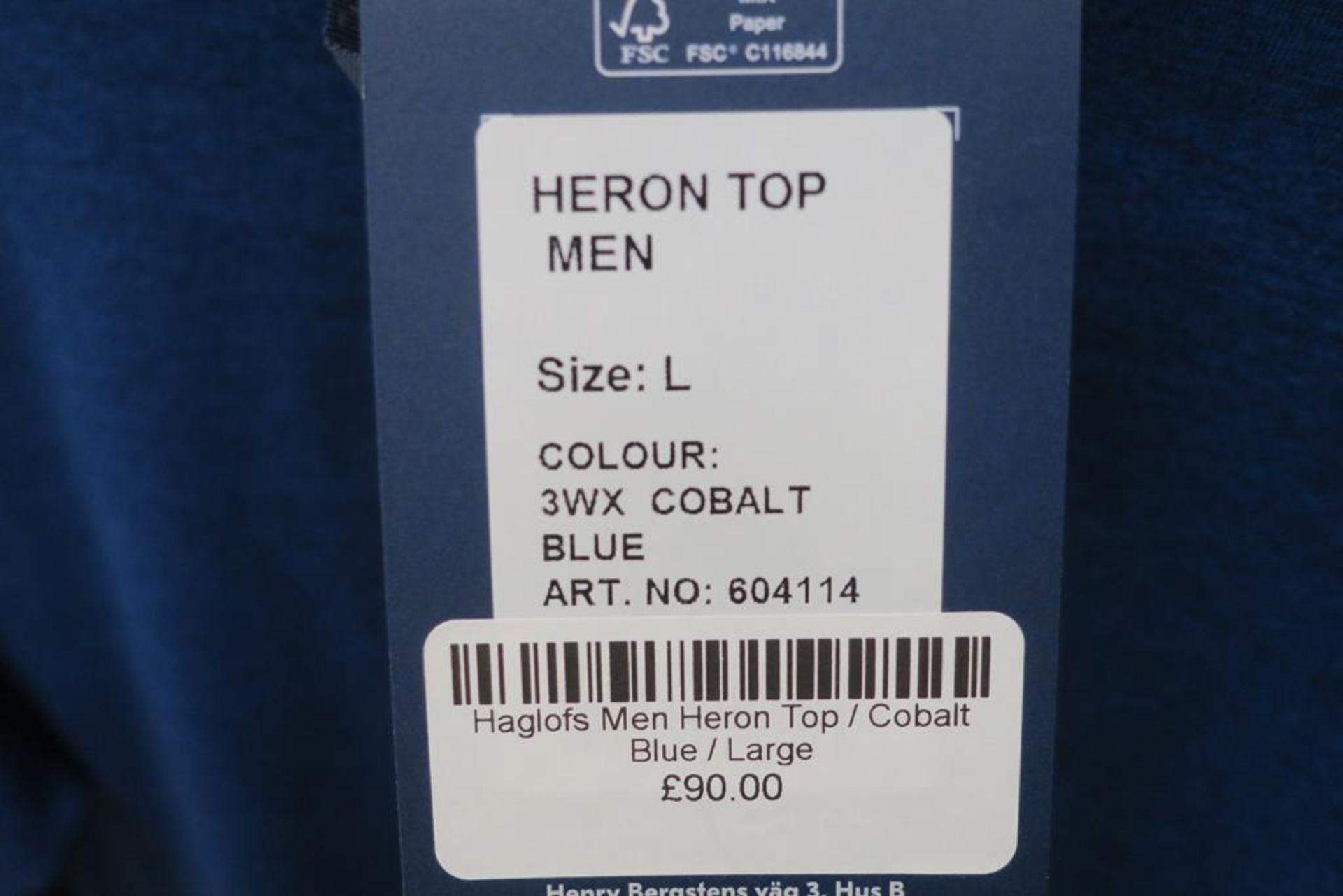 Haglӧfs Heron Mens Top in Cobalt Blue size Large - Image 3 of 3