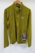 Arc'teryx Delta LT Zip Mens Jacket in Olive Amber size Medium