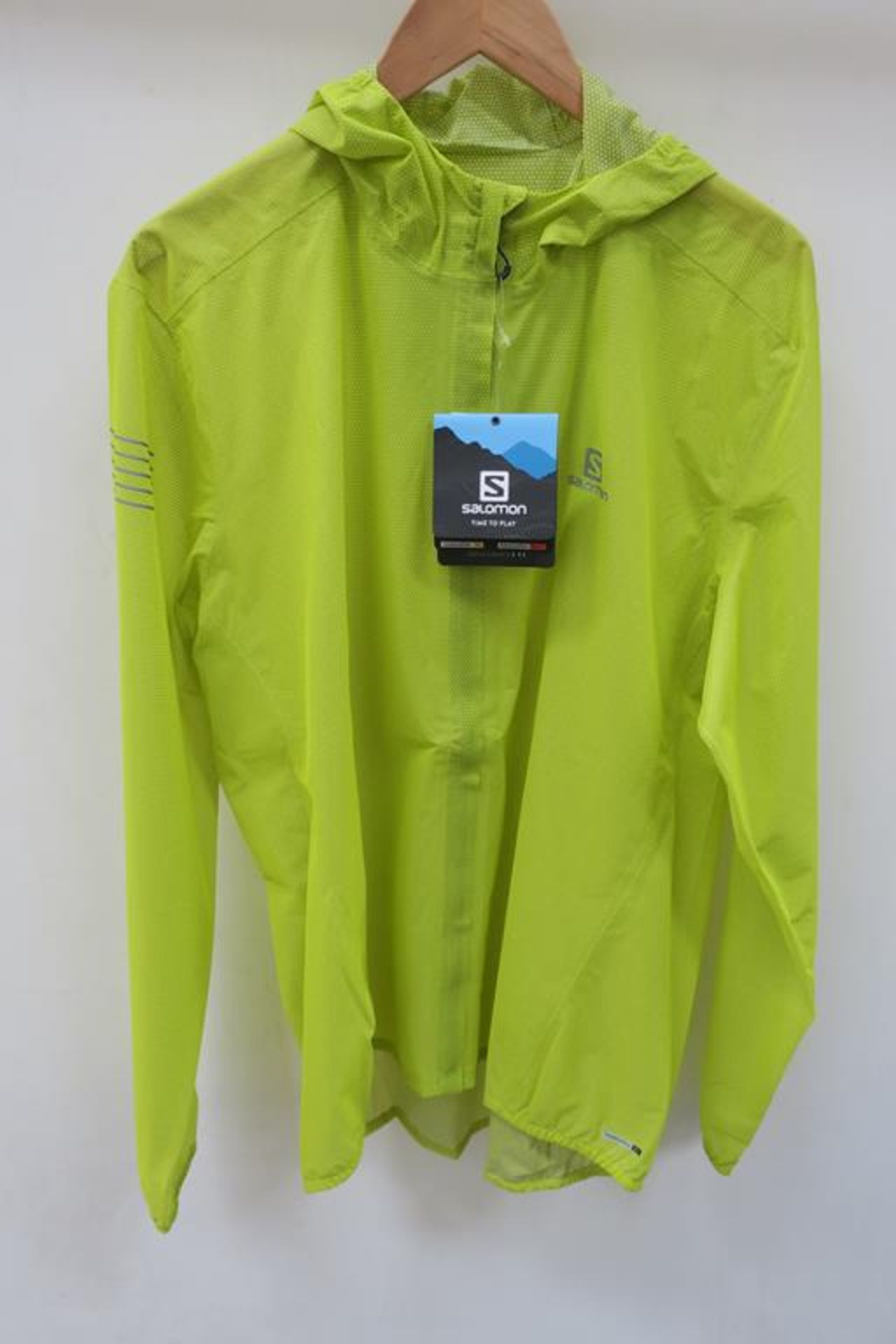 Salomon Bonatti Race WP Mens Jacket in Sulphur Spring size Extra Large