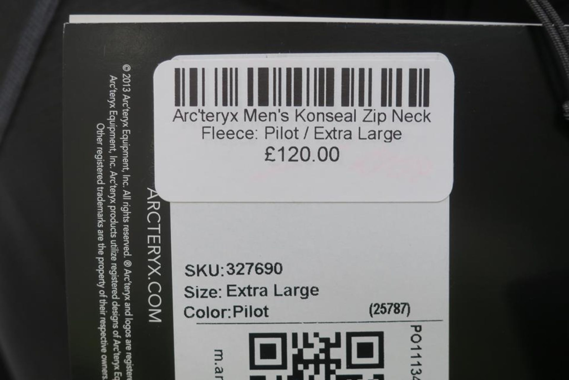 Arc'Teryx Konseal Zip Neck Mens Fleece in Pilot size Extra Large - Image 3 of 3