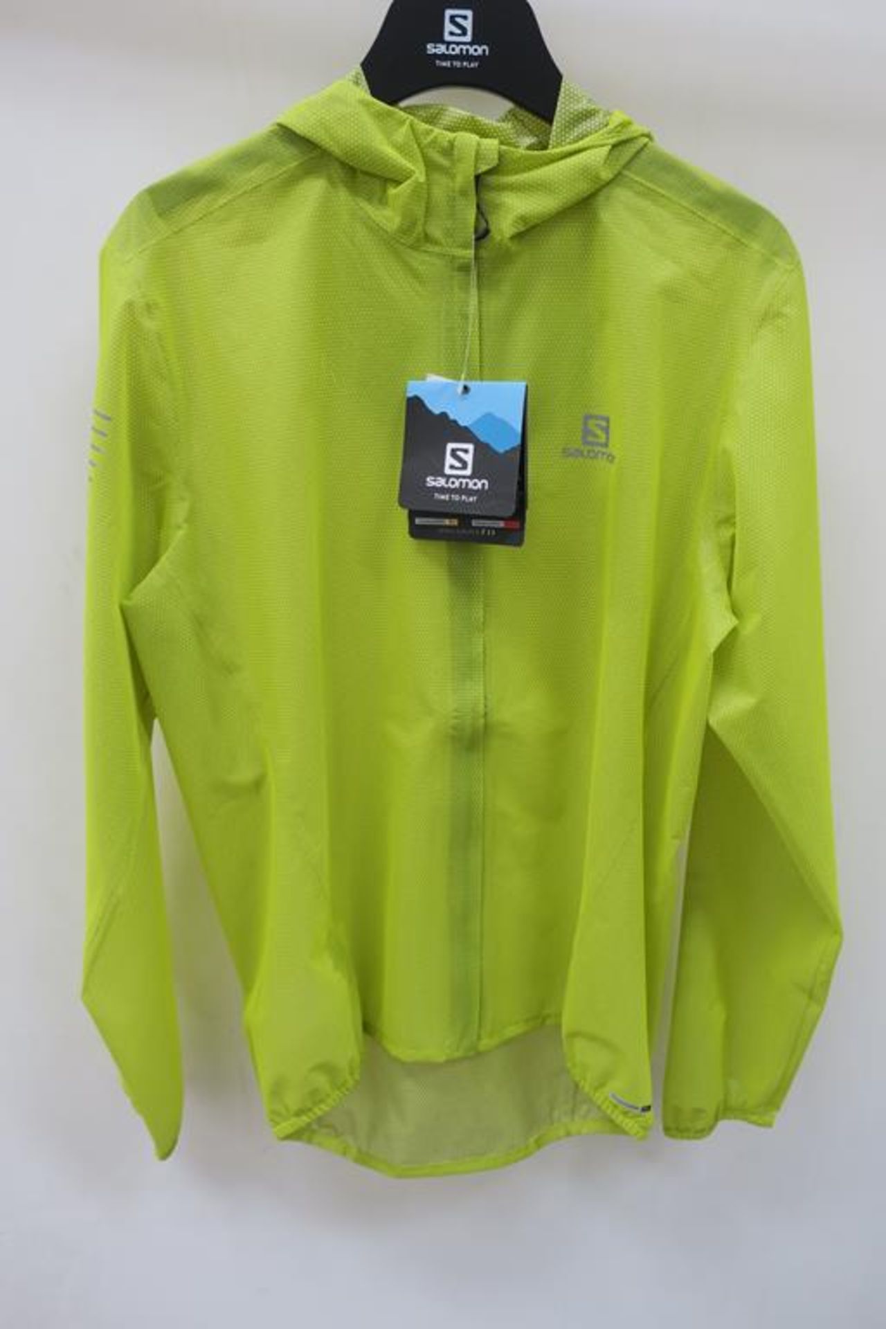 Salomon Bonatti Race WP Mens Jacket in Sulphur Spring size Small