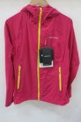 Montane Minimus Stretch Womens Jacket in French Berry size 12