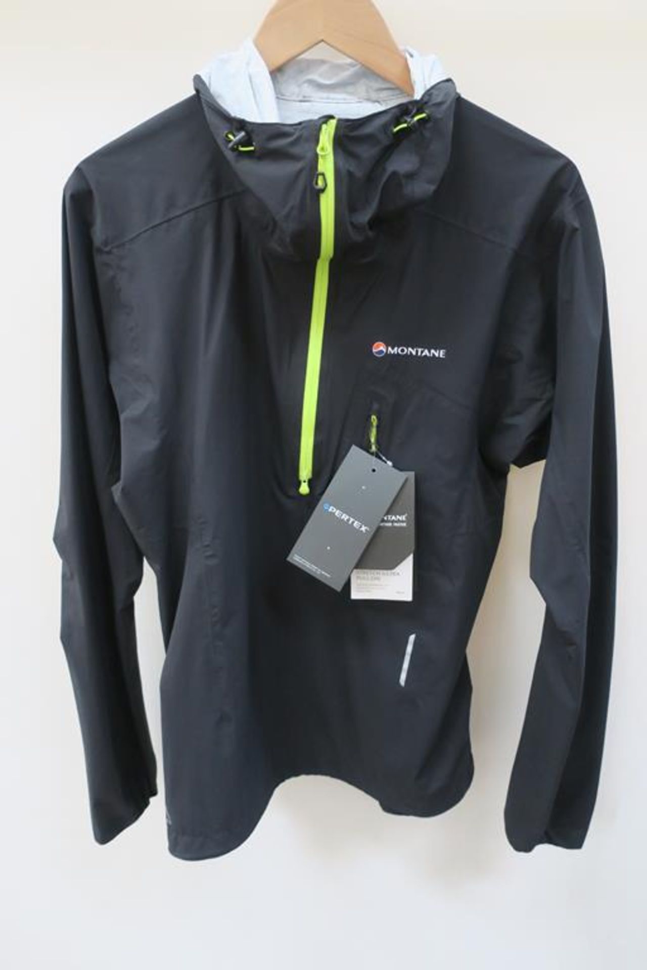 Montane Minimus Stretch Ultra Pull-On Mens Jacket in Black size Medium