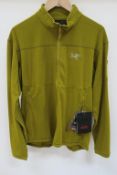 Arc'teryx Delta LT Zip Mens Jacket in Olive Amber size Large (RP £95)