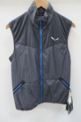 Salewa Pedroc Hybrid PTC Alpha Mens Vest in Quiet Shade size Small