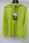 Salomon Bonatti Race WP Mens Jacket in Sulphur Spring size Large