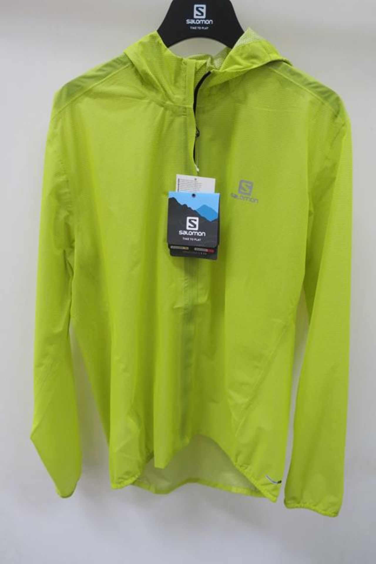 Salomon Bonatti Race WP Mens Jacket in Sulphur Spring size Large