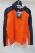 Salomon Bonatti WP Mens Jacket in Scarlet Ibis/Night Sky size Medium