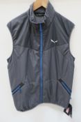 Salewa Pedroc Hybrid PTC Alpha Mens Vest in Quiet Shade size Large