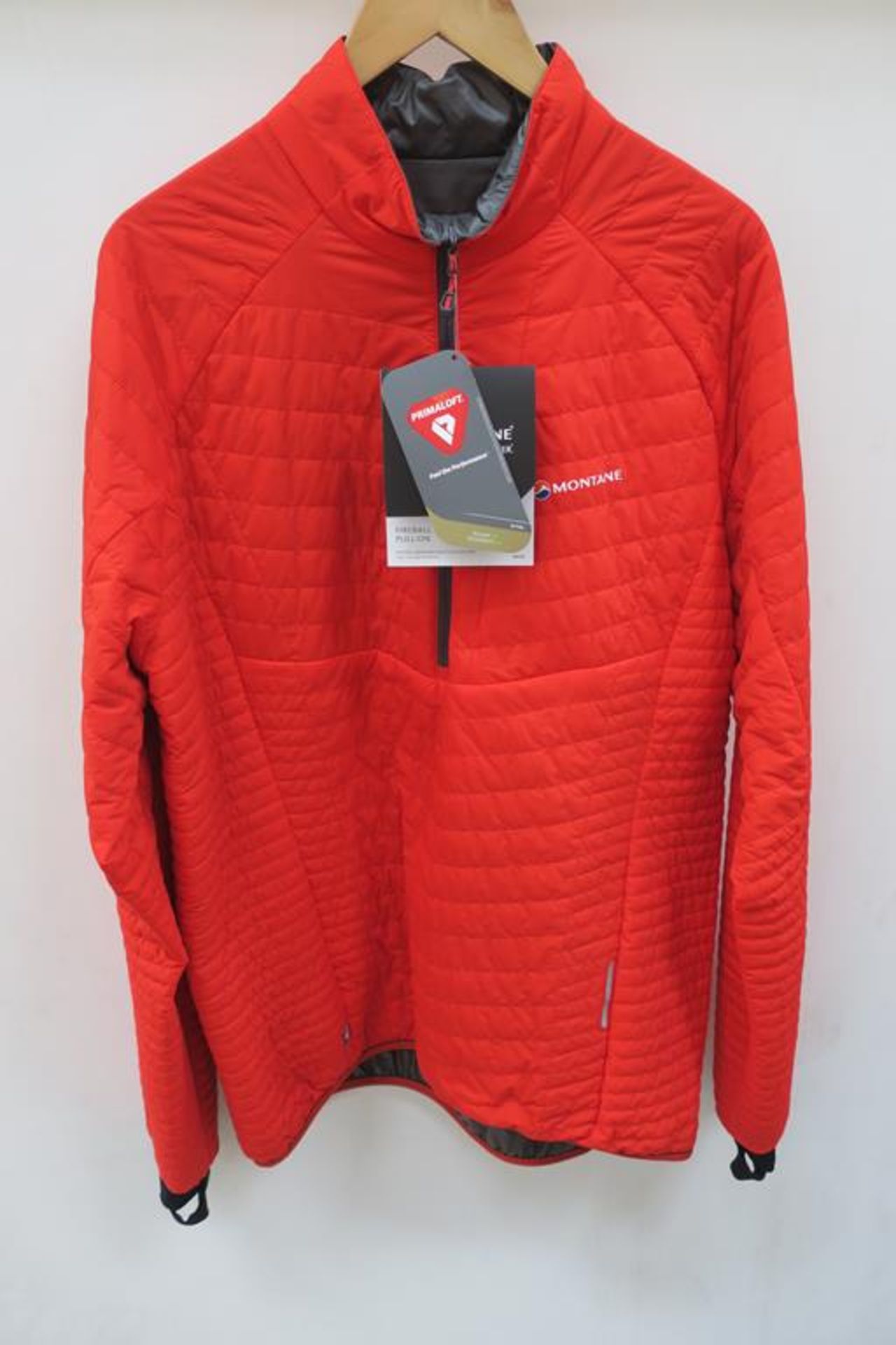 Montane Fireball Verso Pull On Mens Jacket in Flag Red size Extra Large