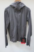 Mammut Ultimate V SO Hooded Mens Jacket in Titanium/Black size Medium