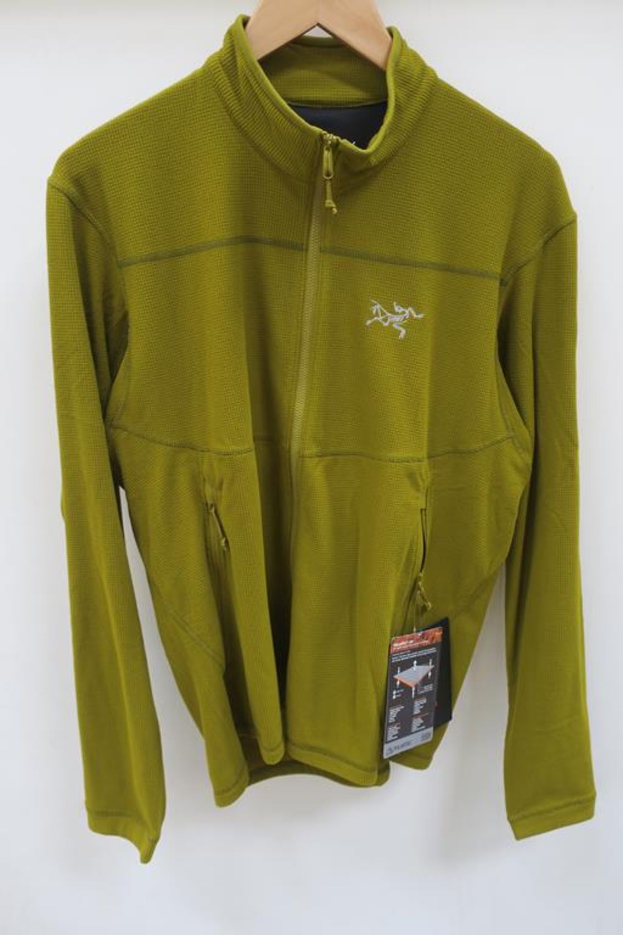 Arc'teryx Delta LT Zip Mens Jacket in Olive Amber size Medium