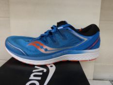 A pair of New, Boxed, Saucony, Mens Ride ISO Trainers