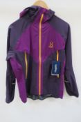 Haglӧfs L.I.M Proof Multi Womens Jacket in Lilac/Acai Berry size Extra Large