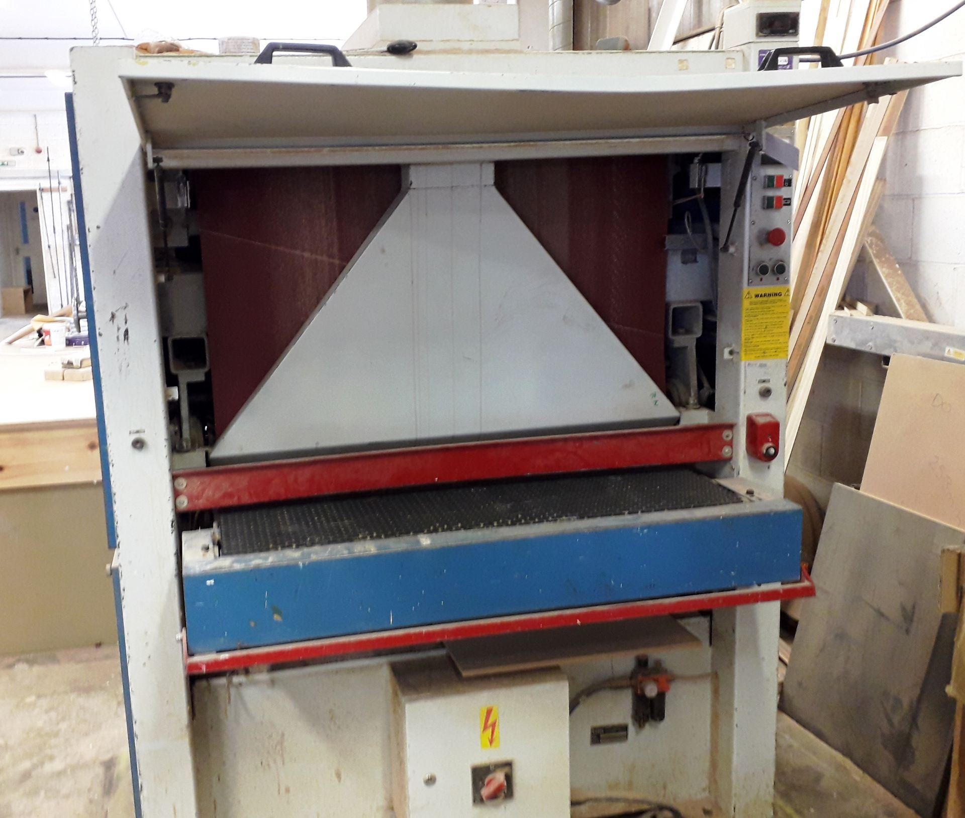 Boere Select 1100/2 Drum Sander, serial number 87083677 & quantity of Sanding Belts - Image 2 of 4