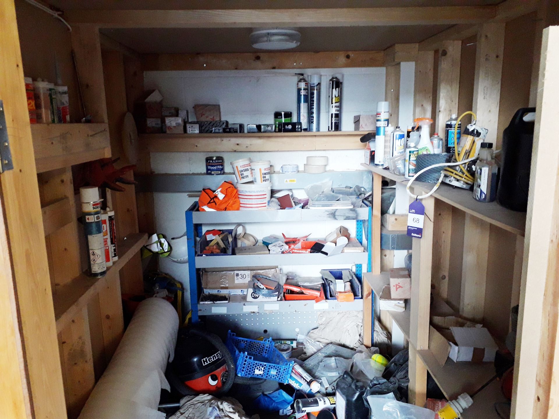 Contents of store room, to include; Extension Lead, Vacuum Cleaner & Dust Sheets - Image 2 of 3