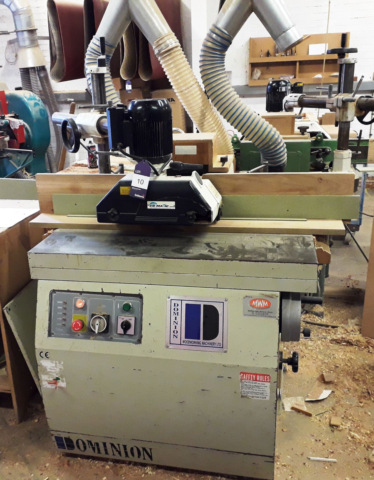 Dominion Spindle Moulder with Co-Matic Power Feed