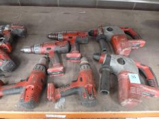 Selection of various Milwaukee Hand Power Tools