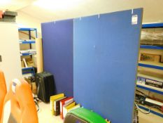 2 x Privacy screens, approximately 6ft high