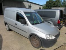 VAUXHALL COMBO 2000 CDTI CAR DERIVED VAN  DIESEL SILVER Registration DU09 YNK 235517 Mile, Date OF