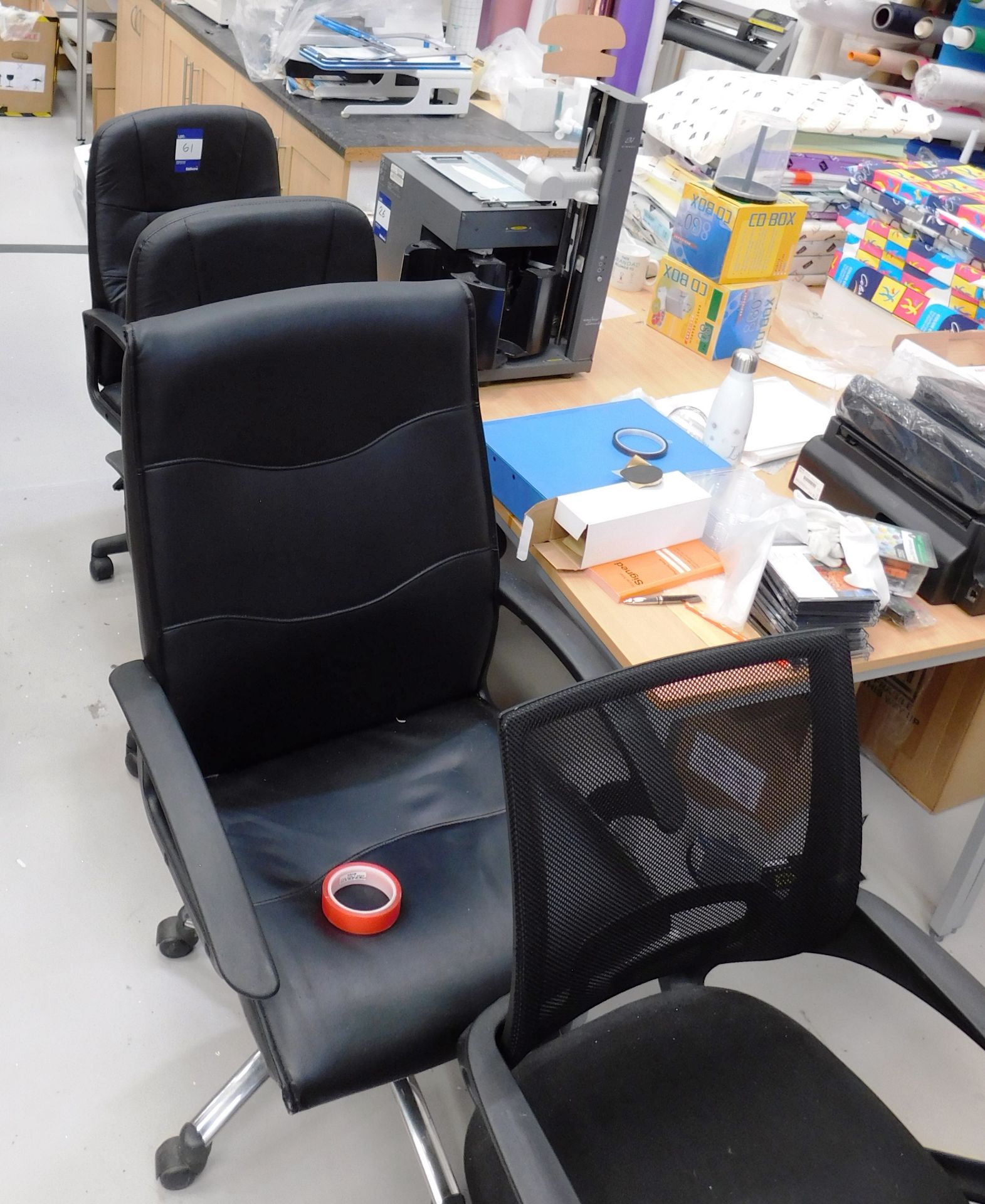 9 x Assorted operators chairs