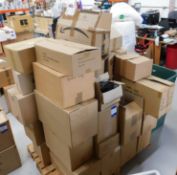 Large quantity of DVD/CD cases (empty) to pallet