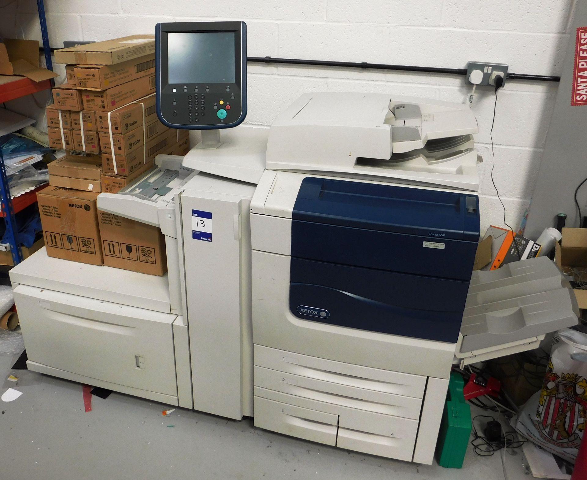 Xerox XC550 printer, with an assortment of toners, 2 x fusers