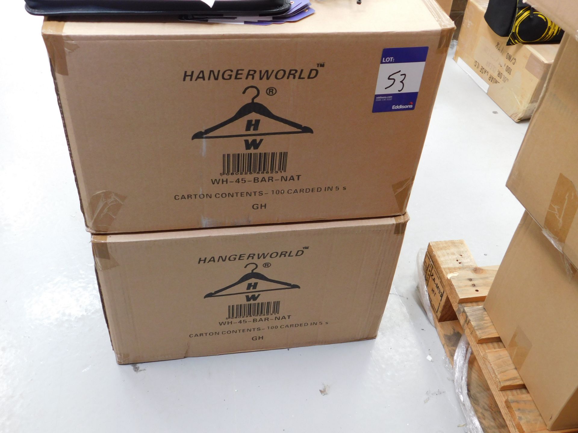 2 x Boxes of hangers