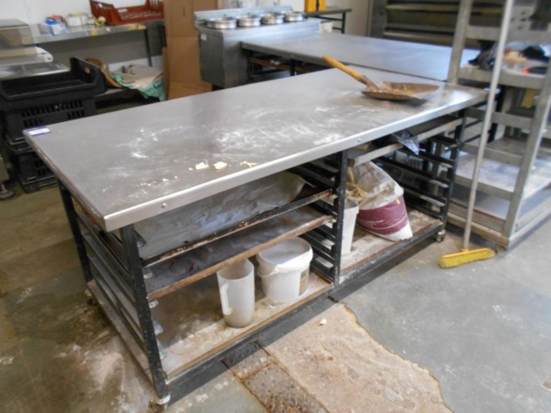 3 Various Stainless Steel Trolleys with Undershelv