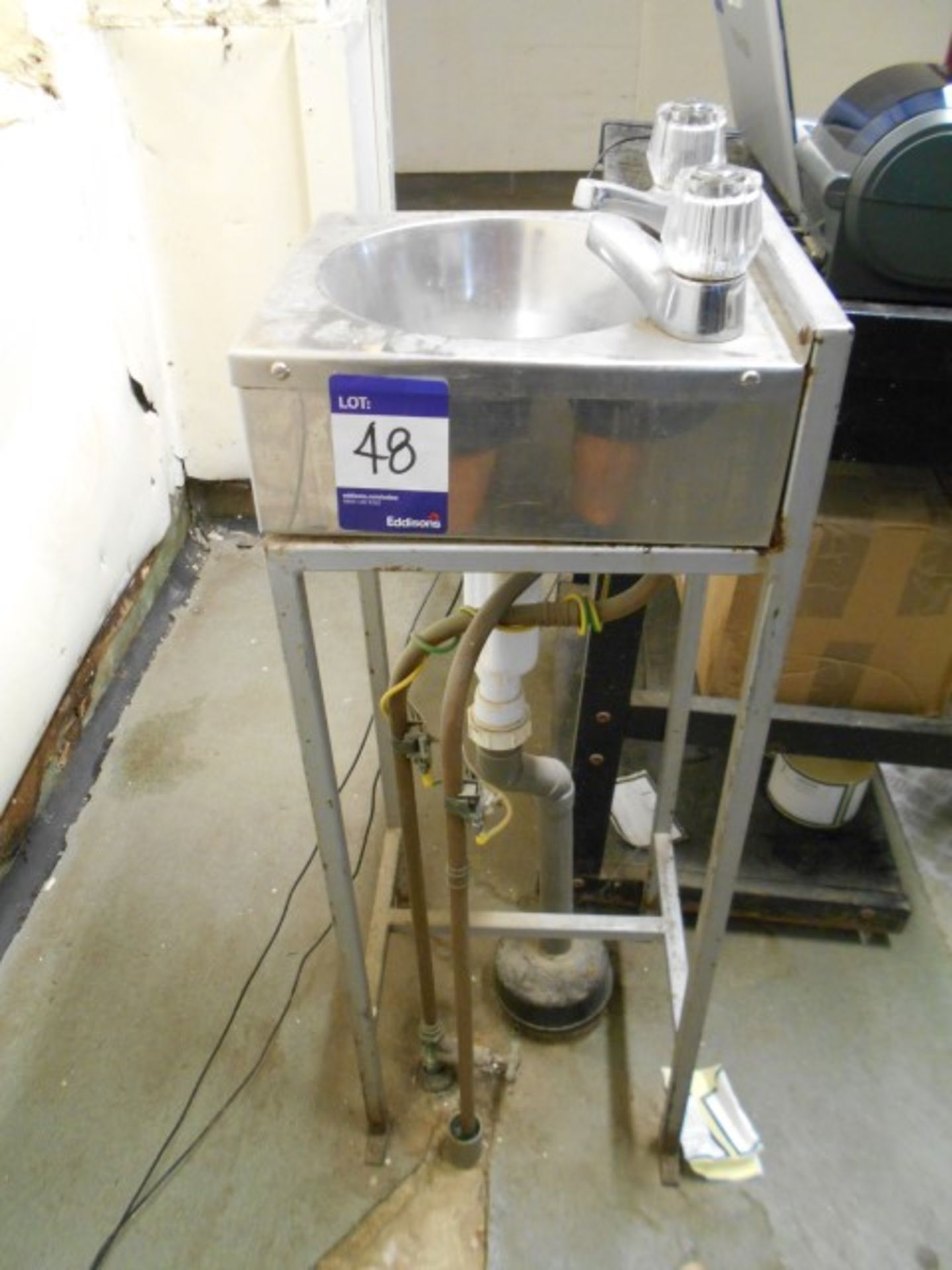 2 Small Stainless Steel Hand Wash Stations - Image 2 of 2