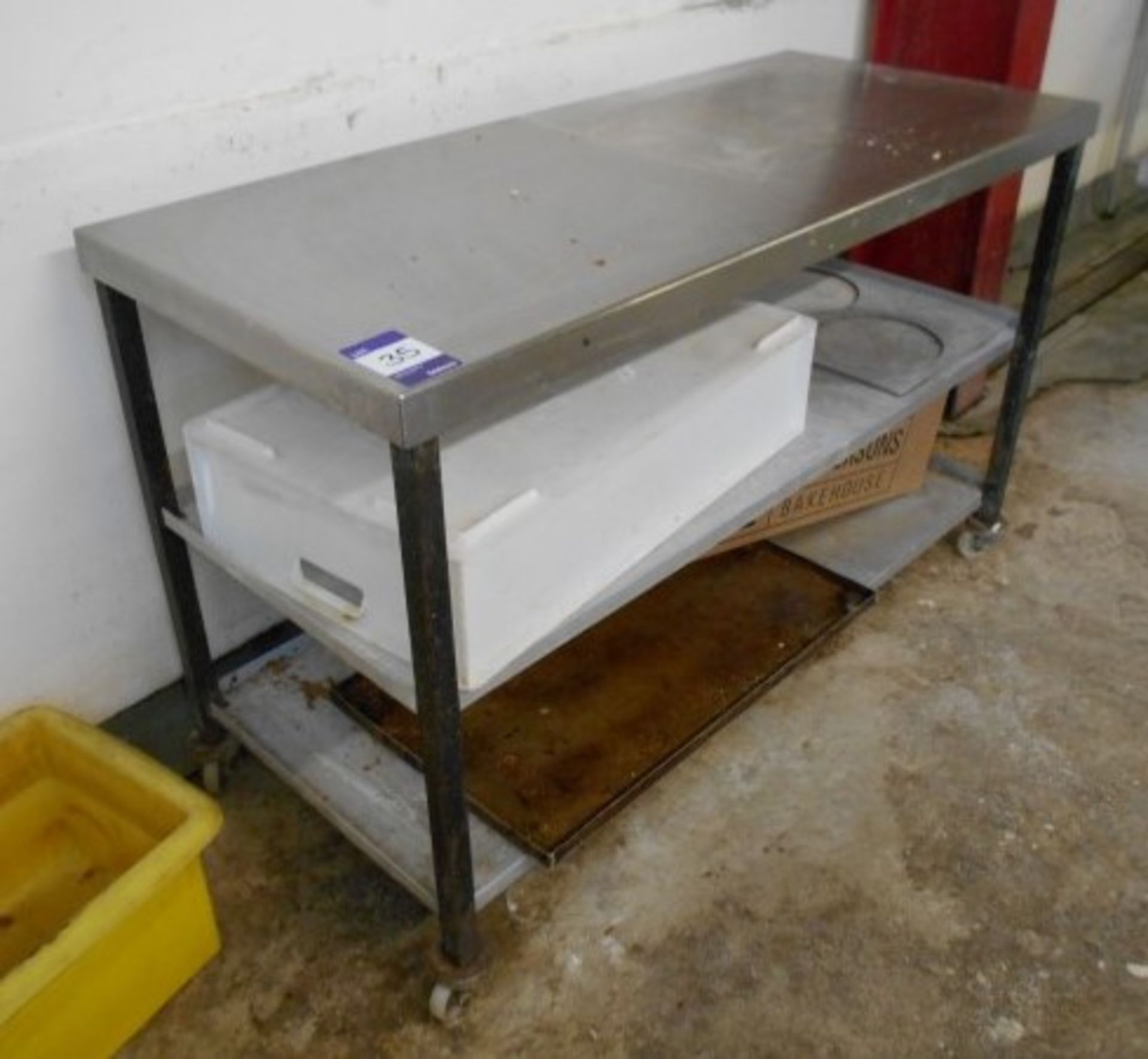 2 Various Stainless Steel Trolleys - Image 2 of 2