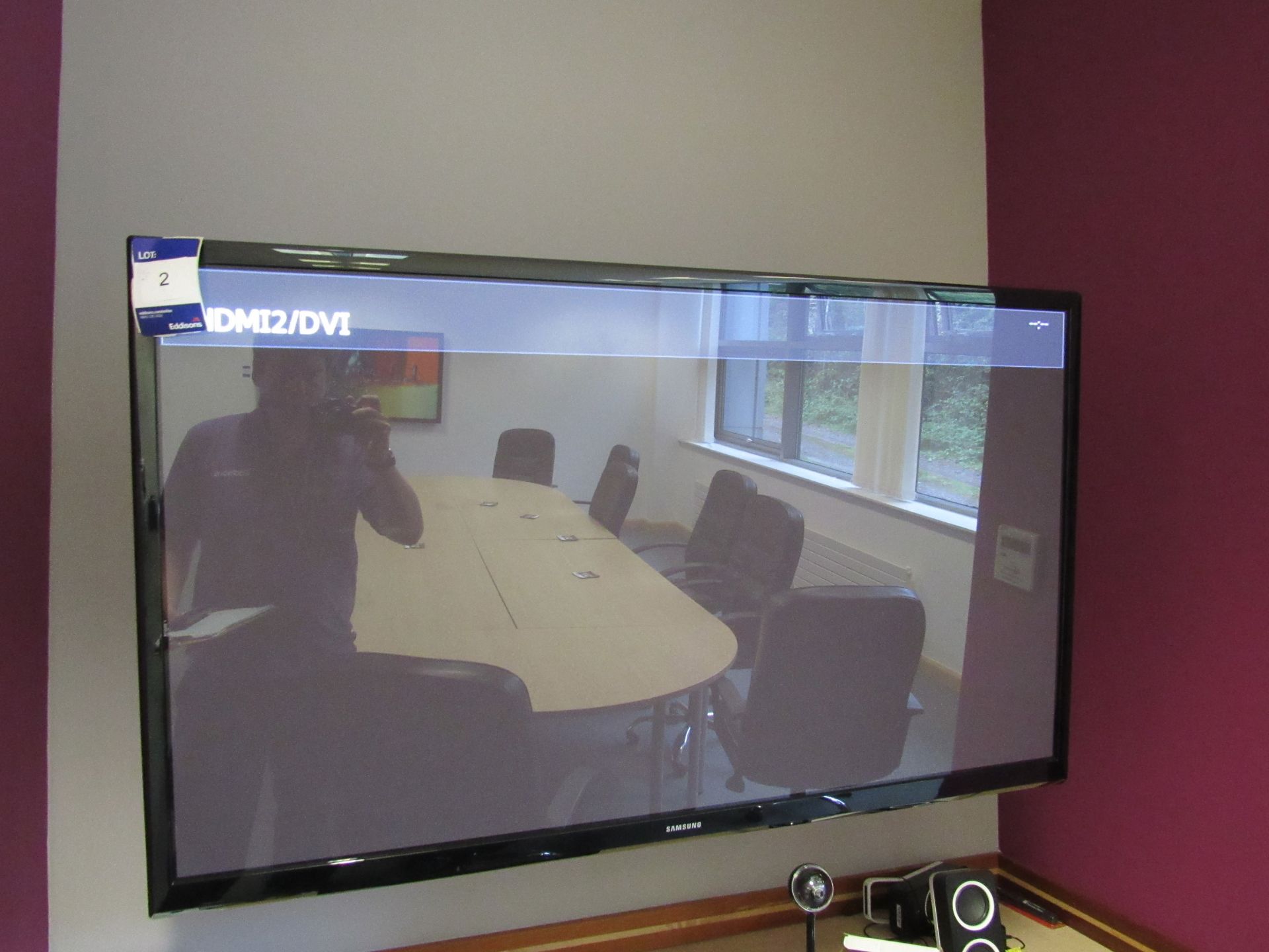 Samsung PS51F4500, 51 Inch Plasma Display with Wall Mount, Logitech Conference Camera and Speakers - Image 3 of 9