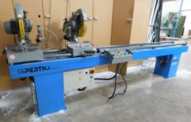 Pertici Univer 332P twin head saw, 3.4m, Serial nu