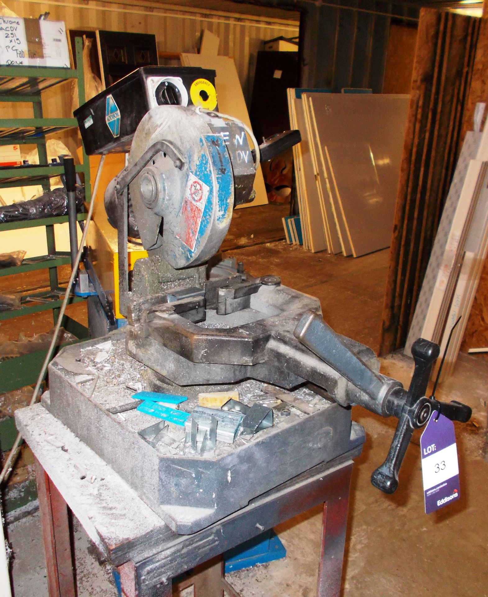 Addison circular saw with fabricated stand