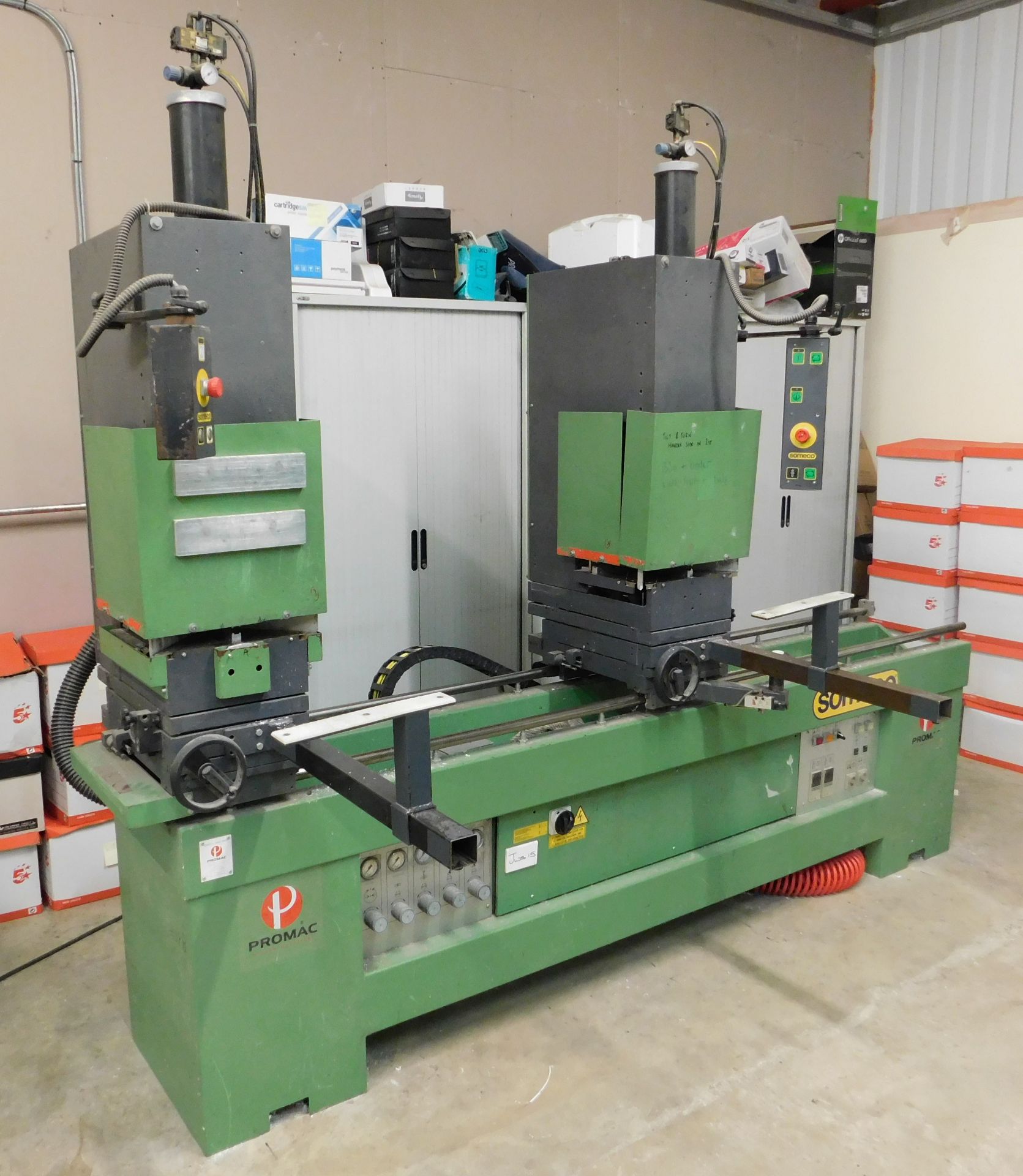 Someco Type 502NFM twin head welder, serial number