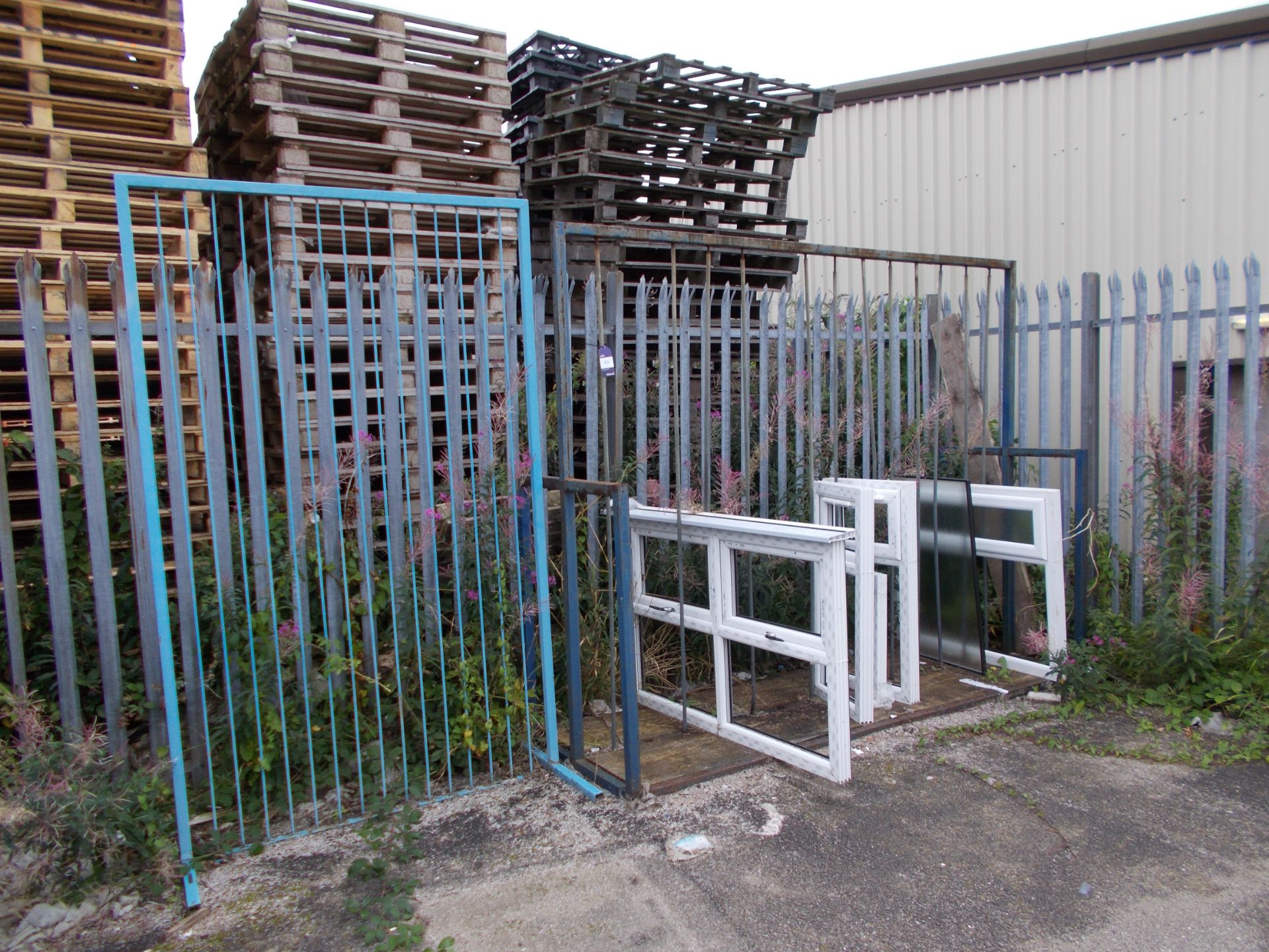 2 x Steel fabricated upright racks