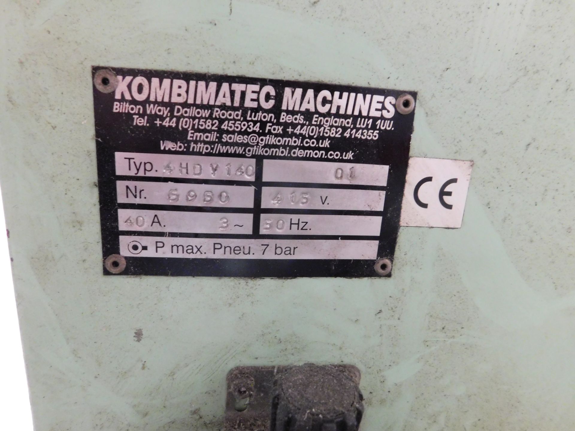 Kombimatec Type 4HDV160 four head welder, serial n - Image 3 of 3