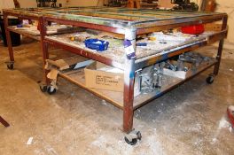 2 x Mobile Workbenches 1800mm x 1250mm