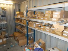 2 x Bays of racking and contents, including handles, trims, fittings etc