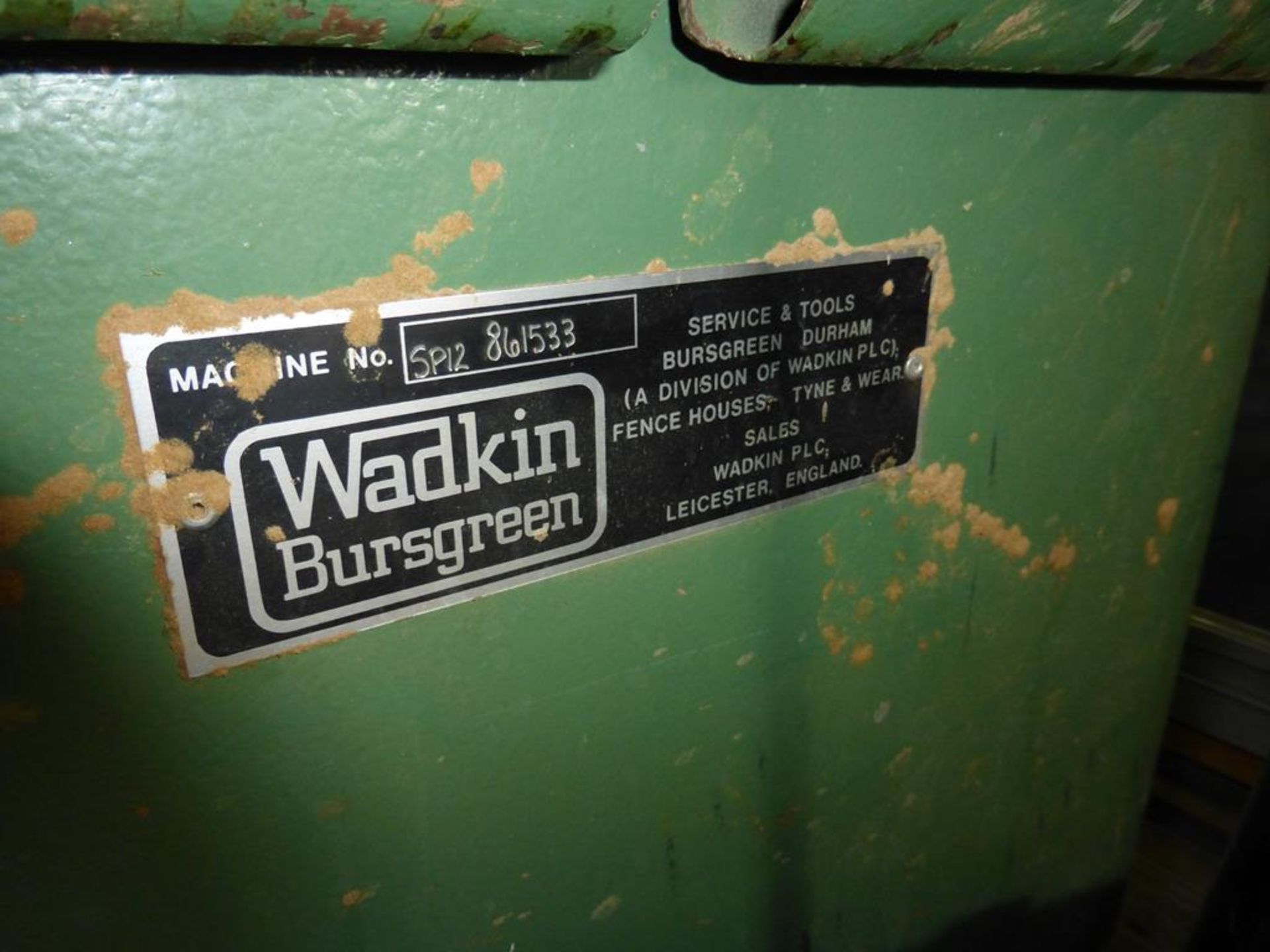 Wadkin Bursgreen Panel Sizing Dimension Saw Model SP12 - Bild 5 aus 6