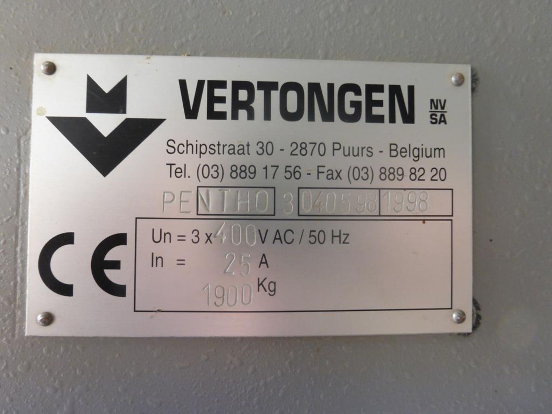 1998 Vertongen Pentho 3 Tenoner - Bild 4 aus 5