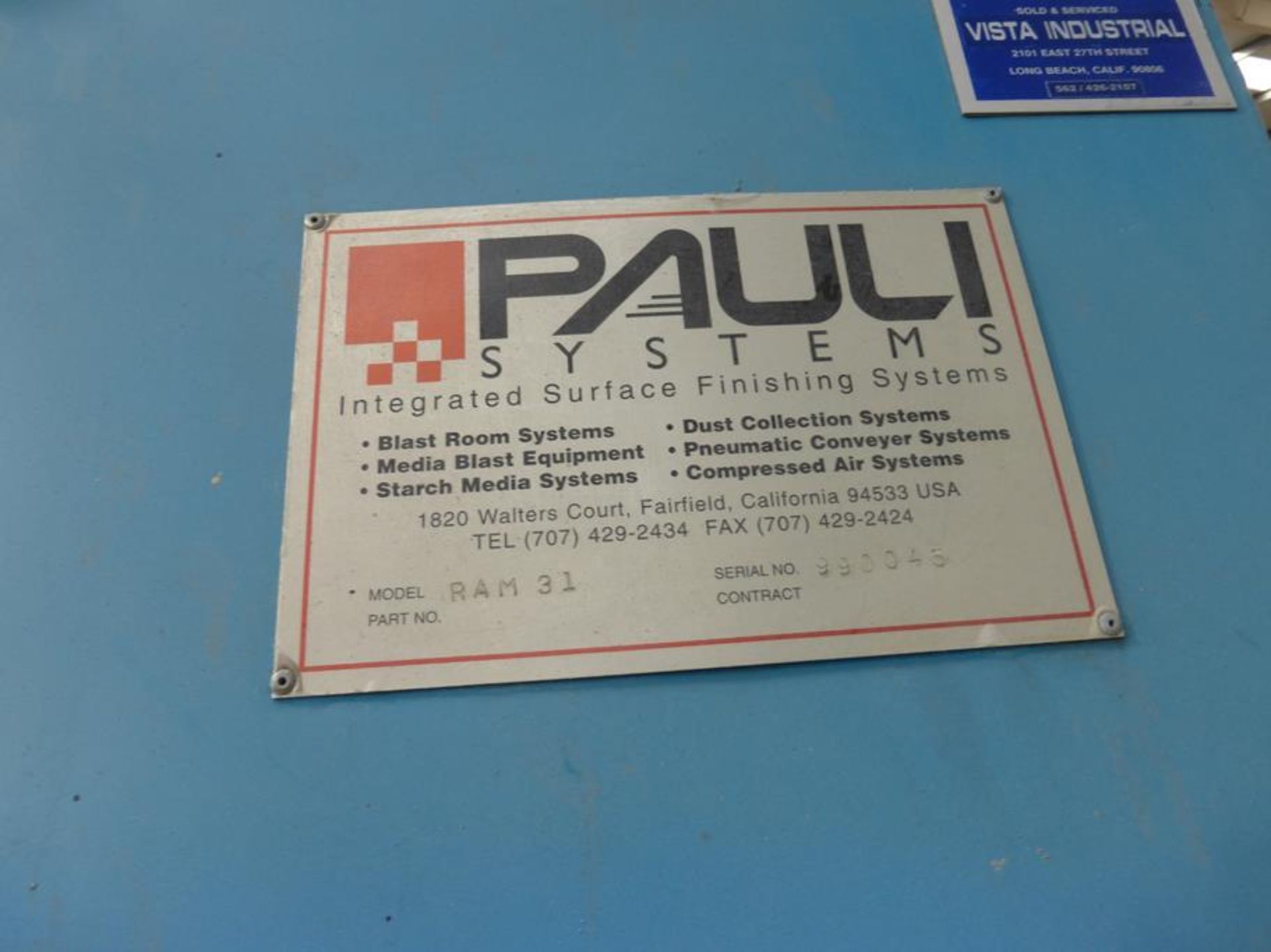 Pauli Systems RAM31 Dry Blast/Stripping Machine - Image 14 of 18