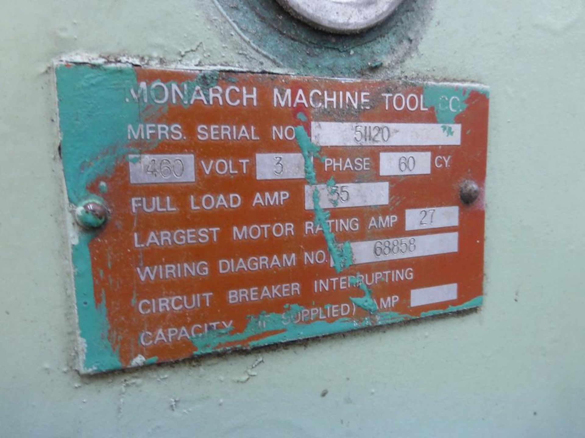 Monarch Straight Bed Centre Lathe - Image 16 of 22