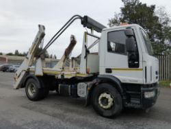 Local Authority End of Lease Iveco Eurocargo Skip Loader and Johnston C400 Precinct Sweeper