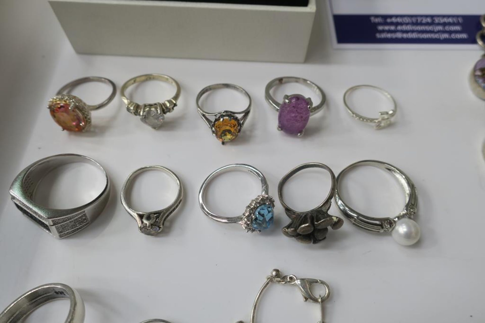 Gem Set Silver Jewellery - Image 3 of 5