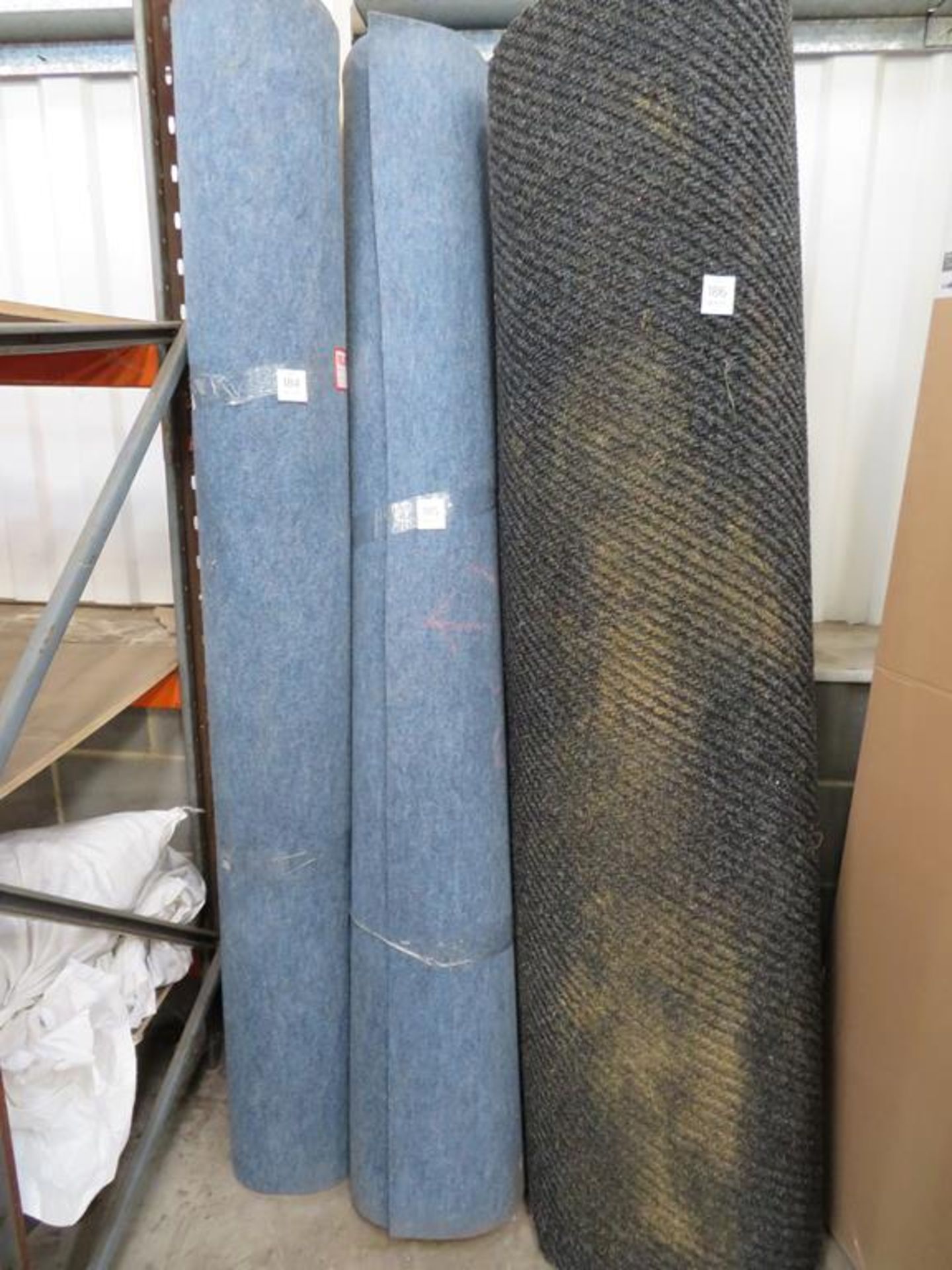 Roll of Blue Industrial Carpet