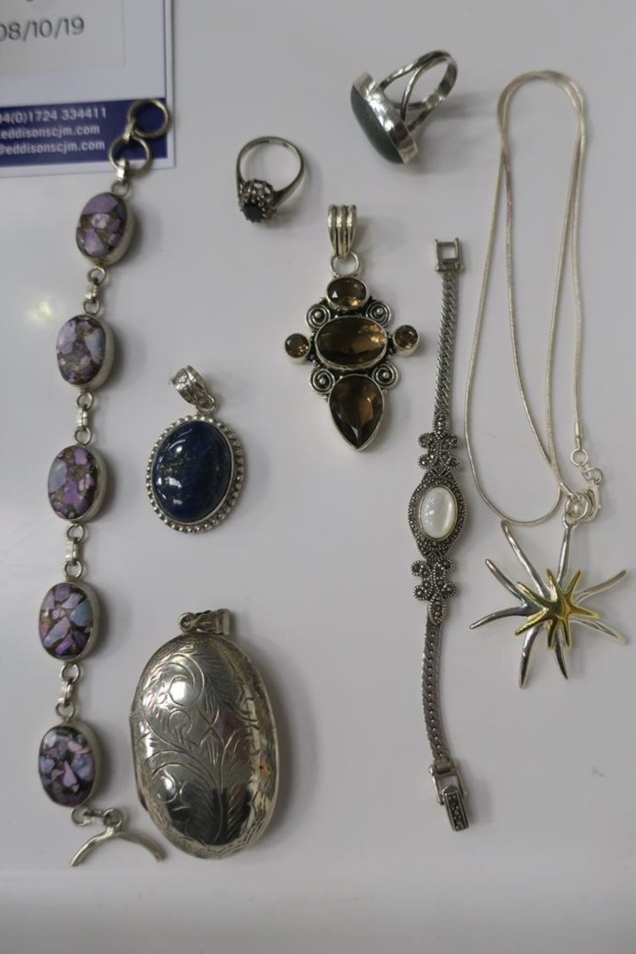 Gem Set Silver Jewellery - Image 4 of 5