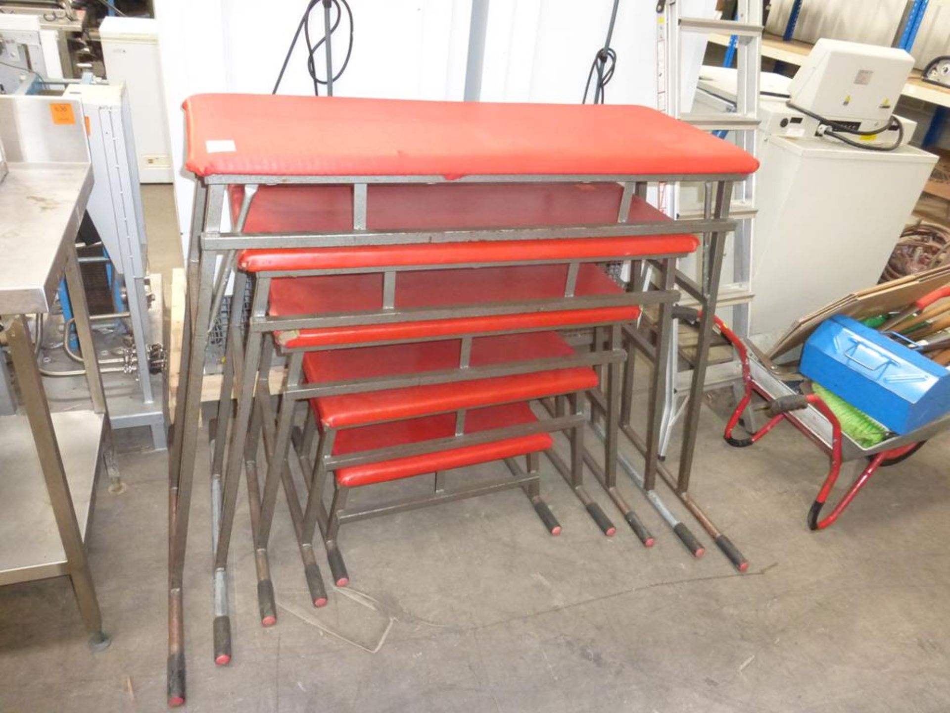 Set of 5 X Stackable Vaulting Benches