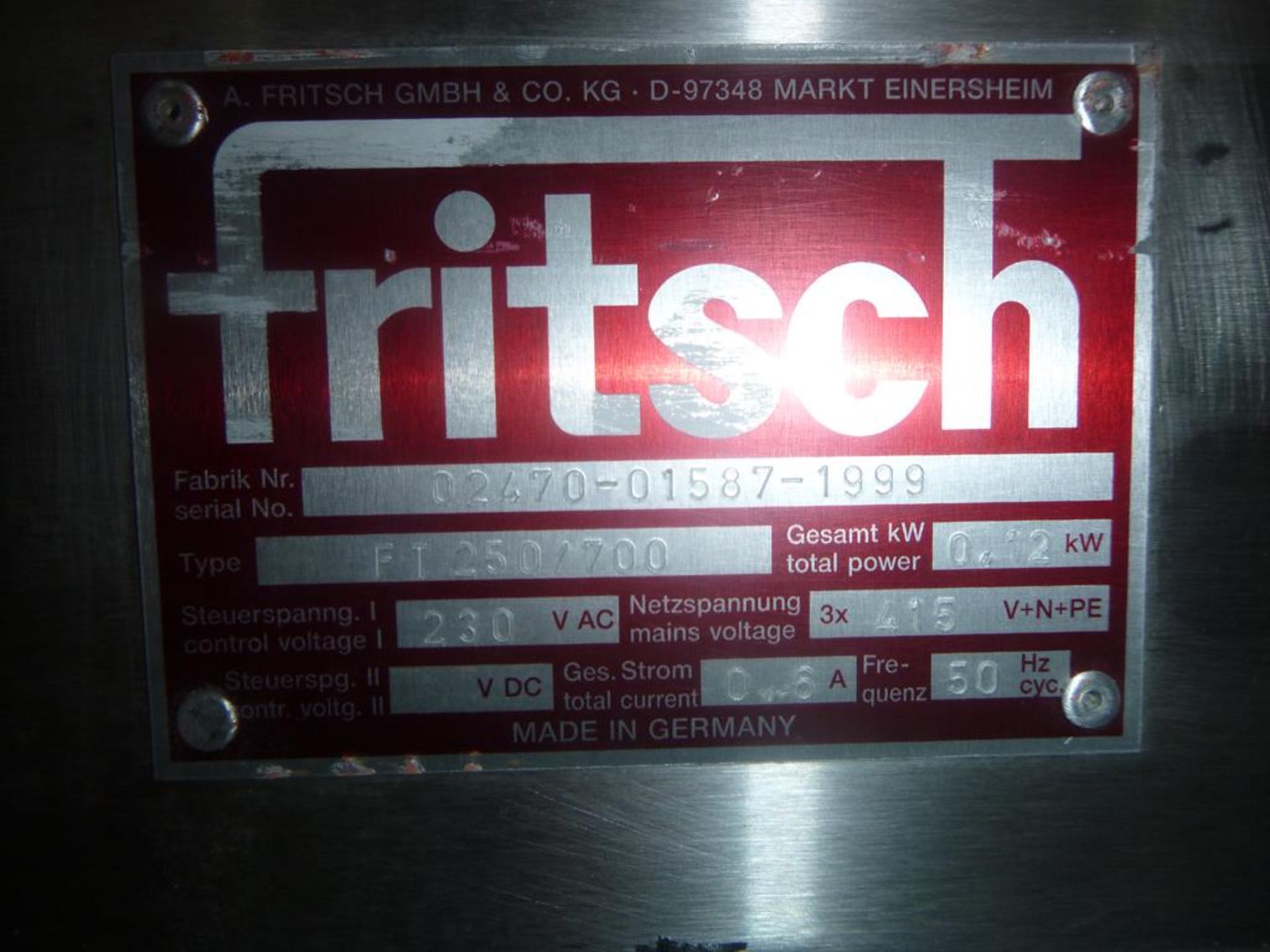 Fritsch Cutting Table - Image 4 of 4