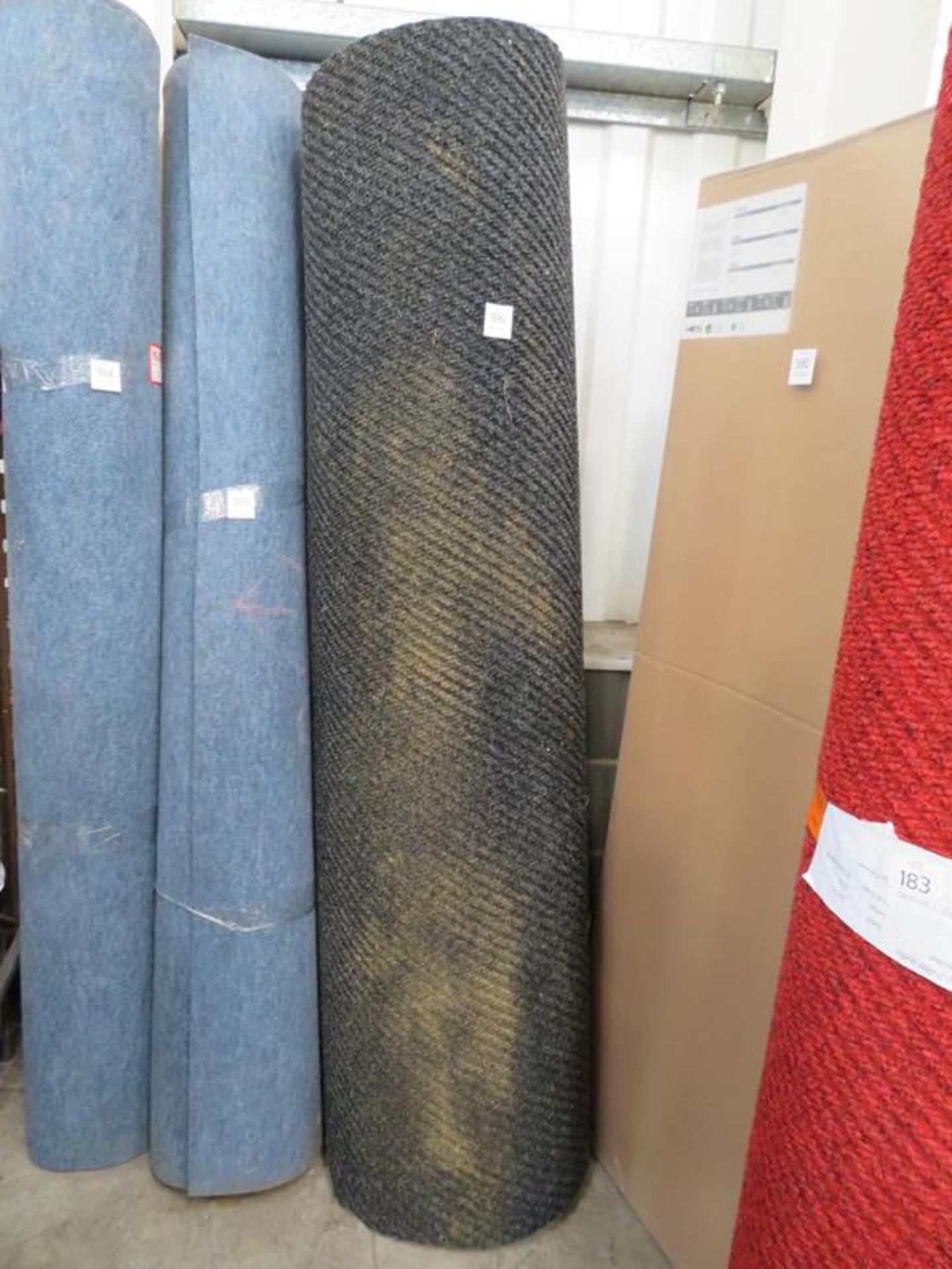 Roll of Black Industrial Carpet